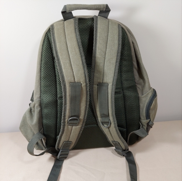 PROTOCOL GEAR BACKPACK - GRAY / STURDY / CANVAS / 13"W x 17"H x 6"D / 6 POCKET - Picture 8 of 9